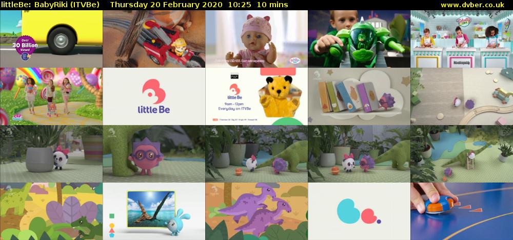 littleBe: BabyRiki (ITVBe) Thursday 20 February 2020 10:25 - 10:35