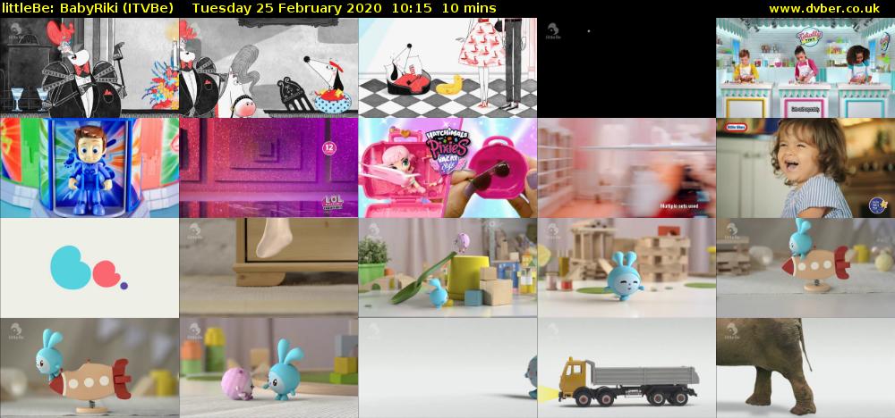 littleBe: BabyRiki (ITVBe) Tuesday 25 February 2020 10:15 - 10:25