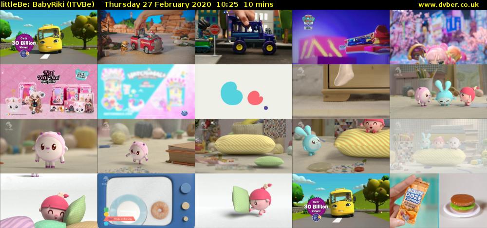 littleBe: BabyRiki (ITVBe) Thursday 27 February 2020 10:25 - 10:35
