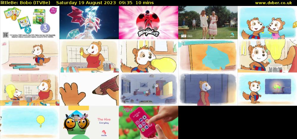 littleBe: Bobo (ITVBe) Saturday 19 August 2023 09:35 - 09:45