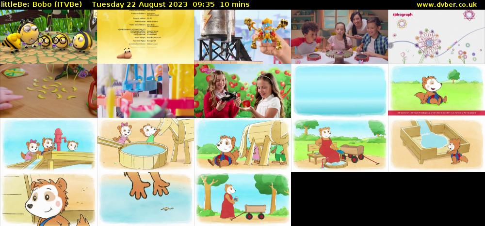 littleBe: Bobo (ITVBe) Tuesday 22 August 2023 09:35 - 09:45