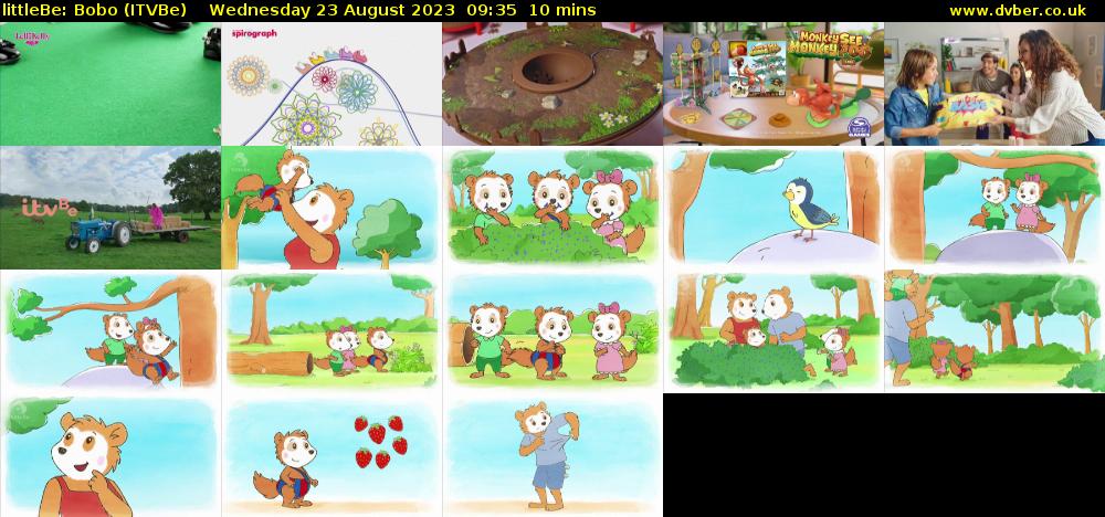littleBe: Bobo (ITVBe) Wednesday 23 August 2023 09:35 - 09:45