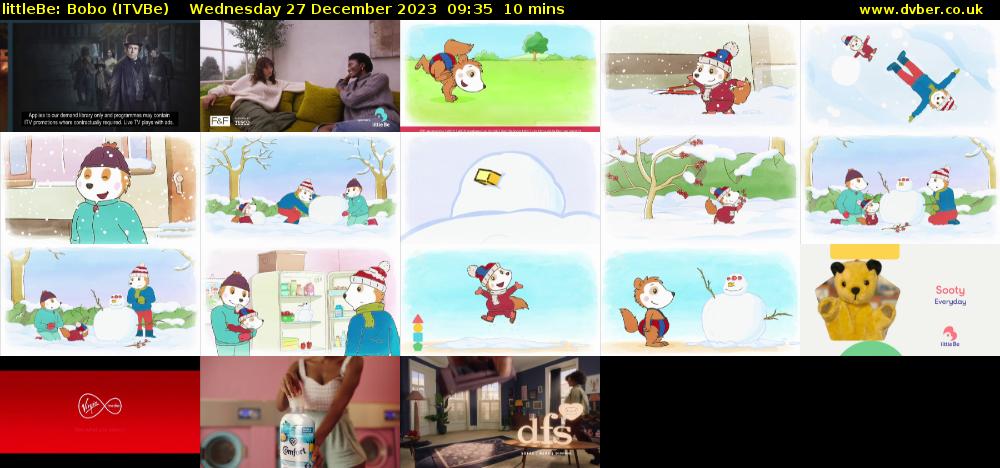 littleBe: Bobo (ITVBe) Wednesday 27 December 2023 09:35 - 09:45