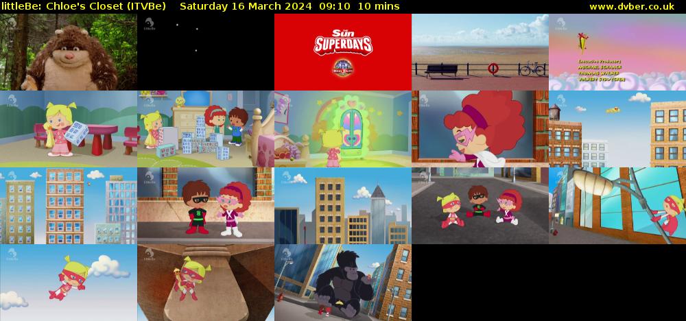littleBe: Chloe's Closet (ITVBe) Saturday 16 March 2024 09:10 - 09:20