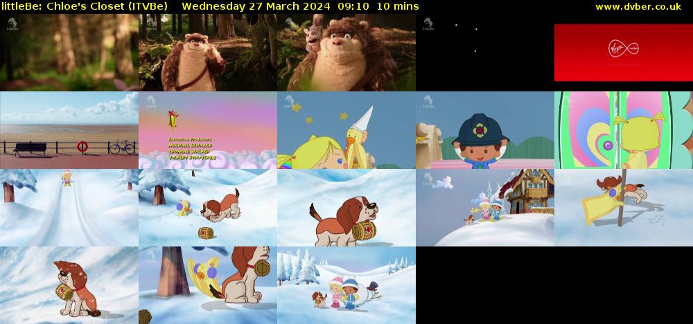 littleBe: Chloe's Closet (ITVBe) Wednesday 27 March 2024 09:10 - 09:20