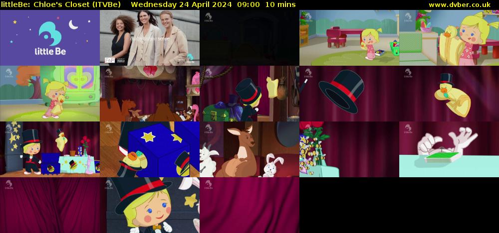 littleBe: Chloe's Closet (ITVBe) Wednesday 24 April 2024 09:00 - 09:10