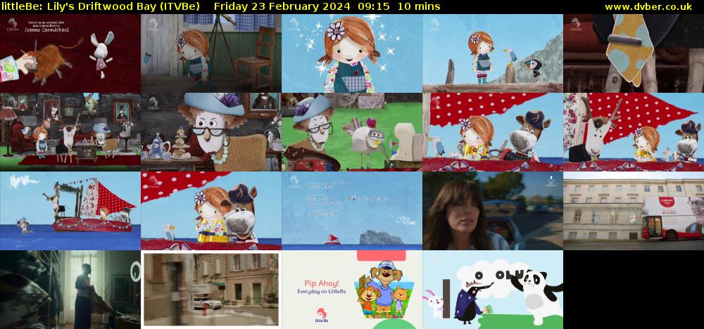 littleBe: Lily's Driftwood Bay (ITVBe) Friday 23 February 2024 09:15 - 09:25