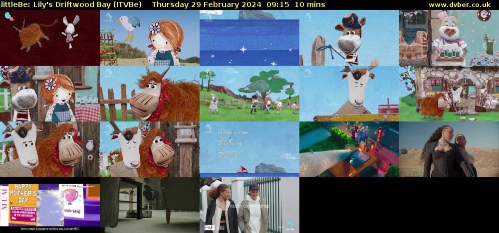 littleBe: Lily's Driftwood Bay (ITVBe) Thursday 29 February 2024 09:15 - 09:25
