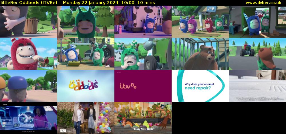 littleBe: Oddbods (ITVBe) Monday 22 January 2024 10:00 - 10:10