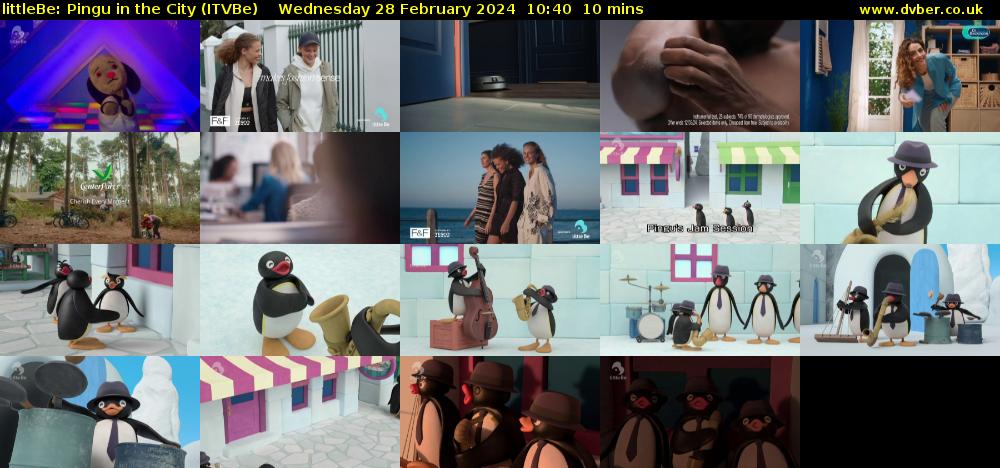 littleBe: Pingu in the City (ITVBe) Wednesday 28 February 2024 10:40 - 10:50