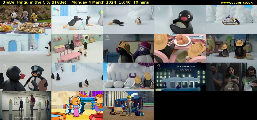 littleBe: Pingu in the City (ITVBe) Monday 4 March 2024 10:40 - 10:50