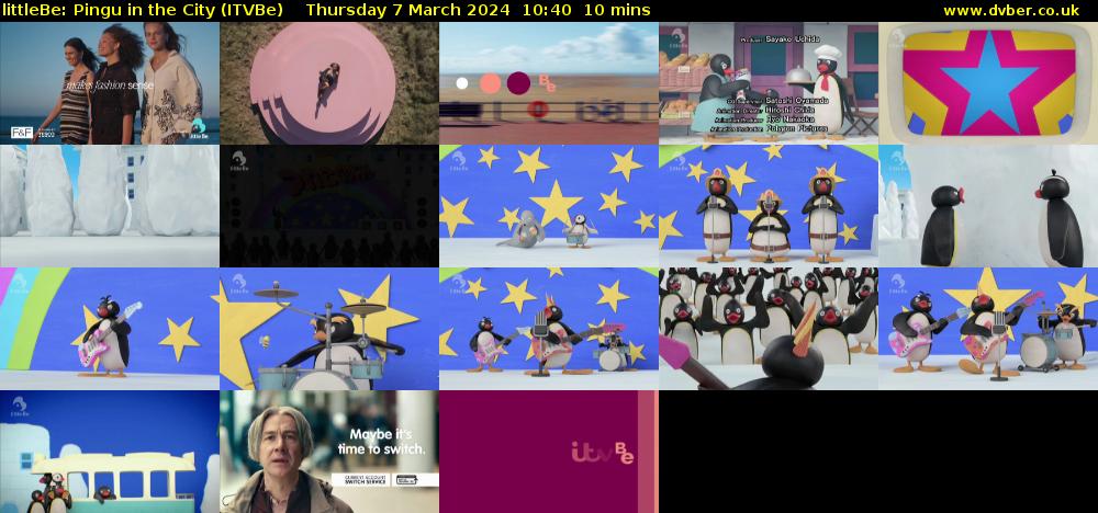 littleBe: Pingu in the City (ITVBe) Thursday 7 March 2024 10:40 - 10:50