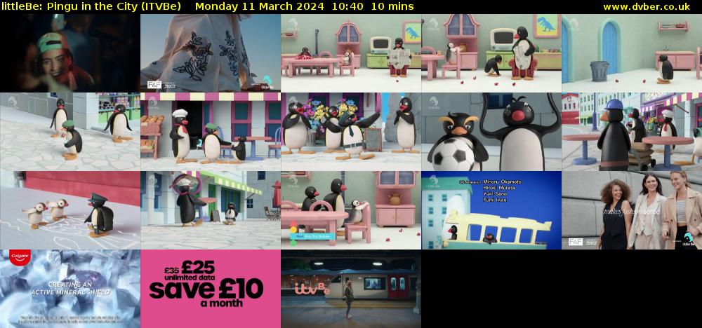 littleBe: Pingu in the City (ITVBe) Monday 11 March 2024 10:40 - 10:50