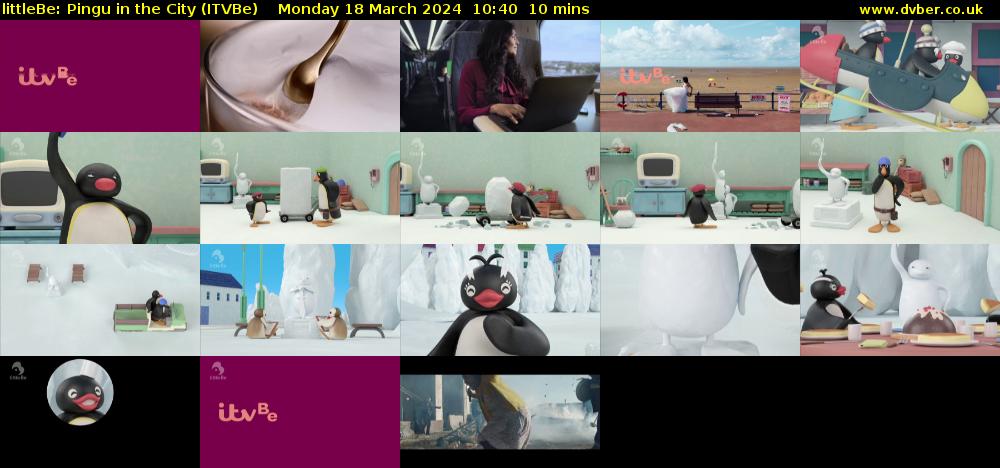 littleBe: Pingu in the City (ITVBe) Monday 18 March 2024 10:40 - 10:50