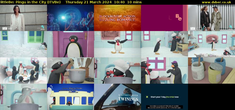 littleBe: Pingu in the City (ITVBe) Thursday 21 March 2024 10:40 - 10:50