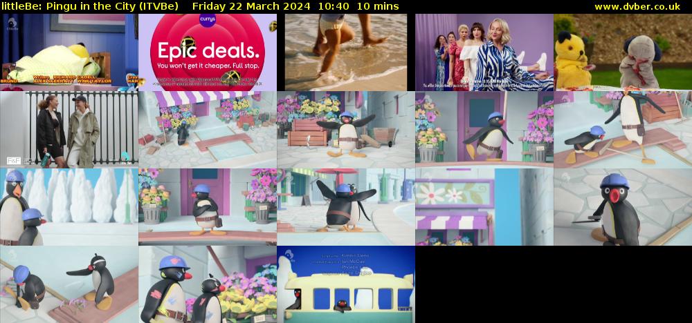 littleBe: Pingu in the City (ITVBe) Friday 22 March 2024 10:40 - 10:50