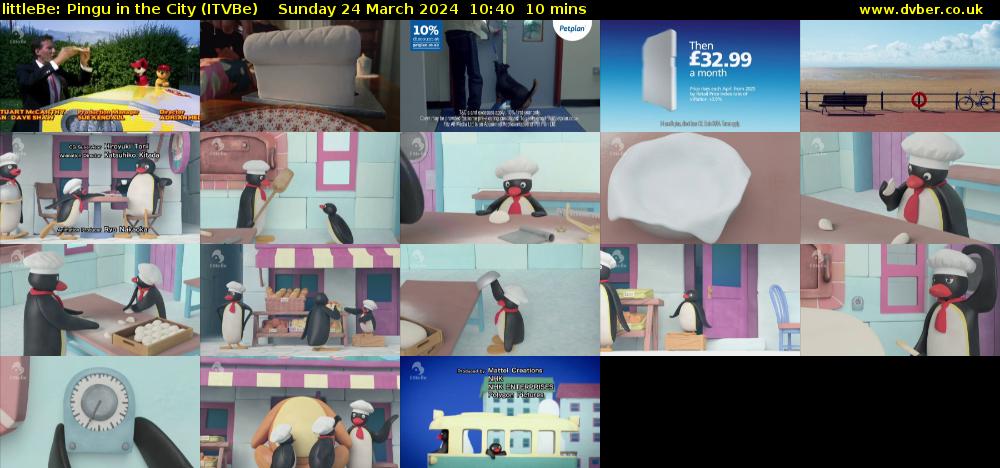 littleBe: Pingu in the City (ITVBe) Sunday 24 March 2024 10:40 - 10:50