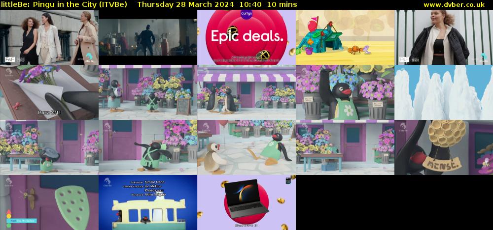 littleBe: Pingu in the City (ITVBe) Thursday 28 March 2024 10:40 - 10:50