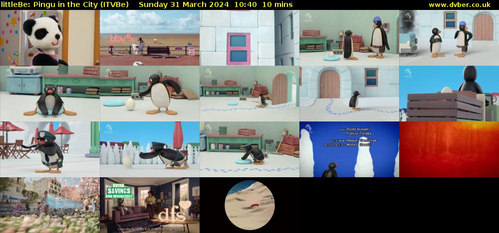 littleBe: Pingu in the City (ITVBe) Sunday 31 March 2024 10:40 - 10:50