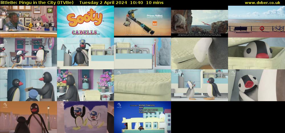 littleBe: Pingu in the City (ITVBe) Tuesday 2 April 2024 10:40 - 10:50