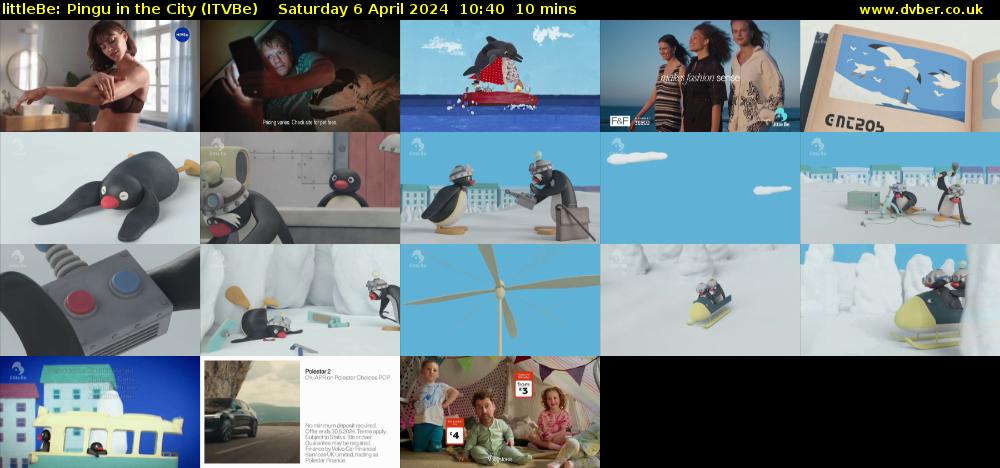 littleBe: Pingu in the City (ITVBe) Saturday 6 April 2024 10:40 - 10:50
