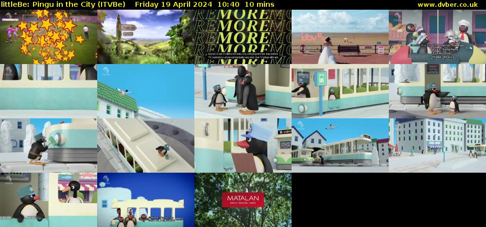 littleBe: Pingu in the City (ITVBe) Friday 19 April 2024 10:40 - 10:50