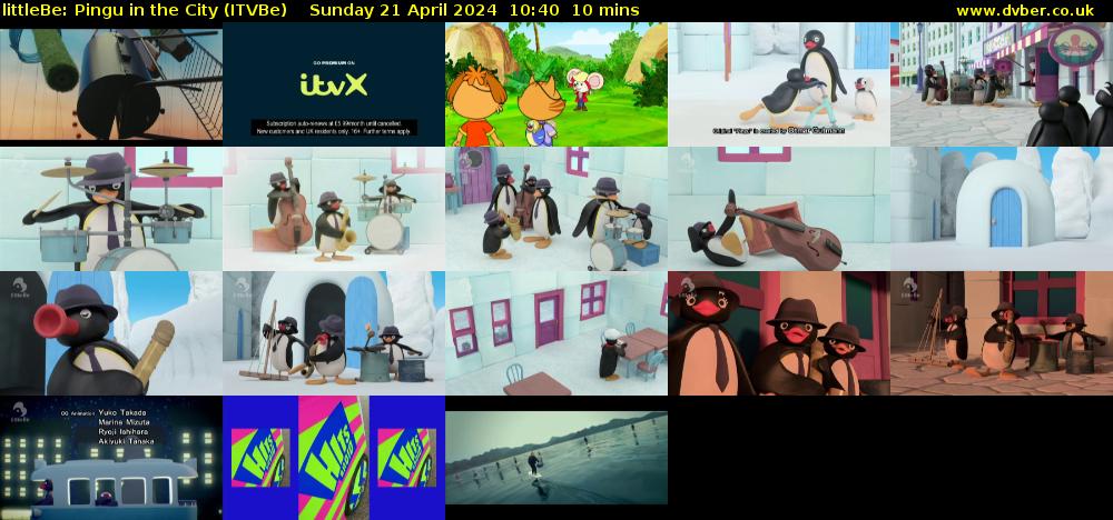 littleBe: Pingu in the City (ITVBe) Sunday 21 April 2024 10:40 - 10:50