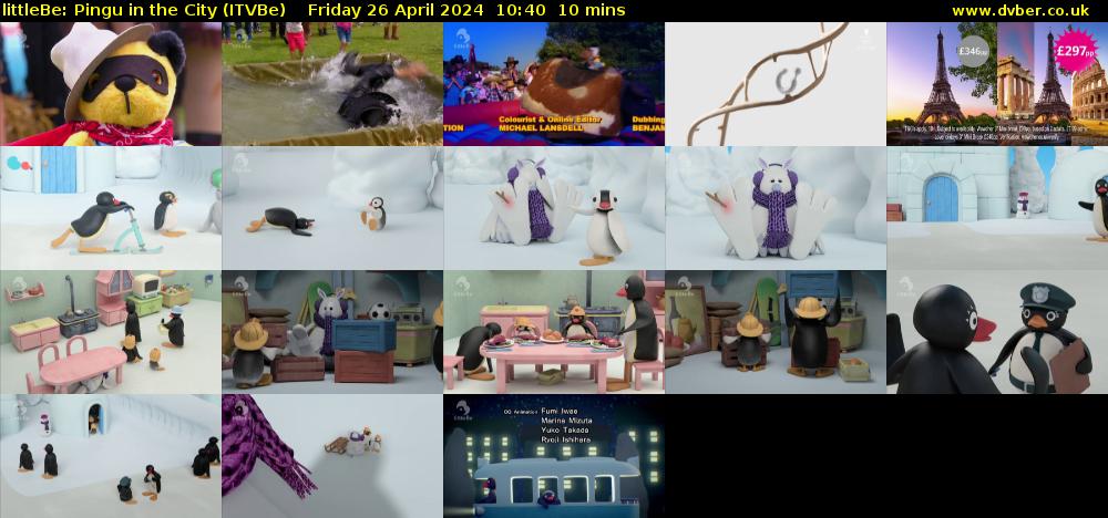 littleBe: Pingu in the City (ITVBe) Friday 26 April 2024 10:40 - 10:50