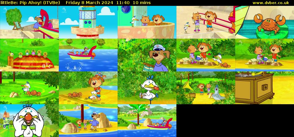 littleBe: Pip Ahoy! (ITVBe) Friday 8 March 2024 11:40 - 11:50