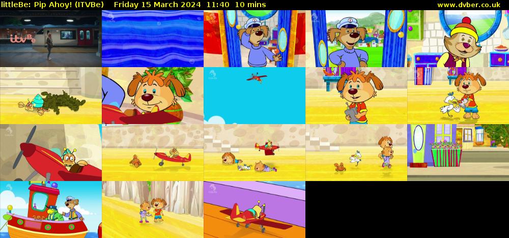 littleBe: Pip Ahoy! (ITVBe) Friday 15 March 2024 11:40 - 11:50