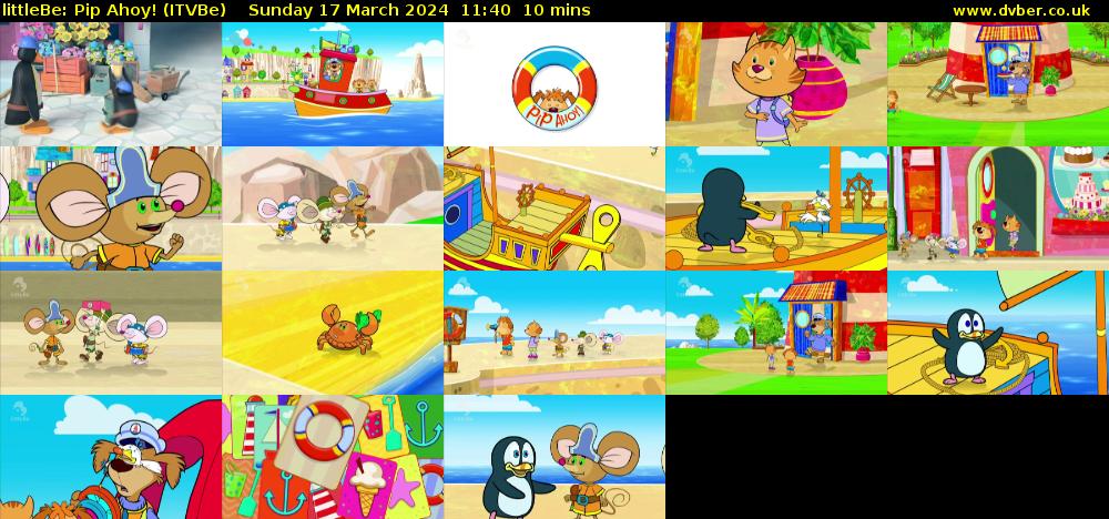littleBe: Pip Ahoy! (ITVBe) Sunday 17 March 2024 11:40 - 11:50
