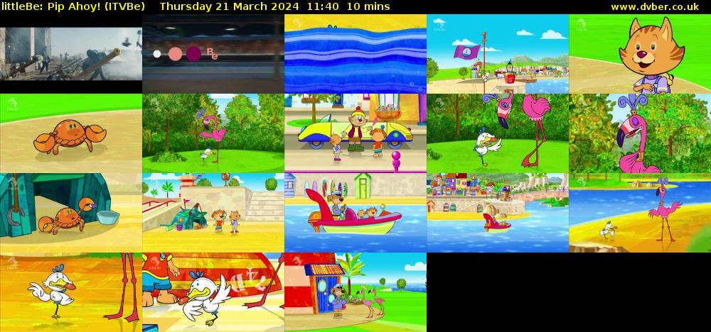 littleBe: Pip Ahoy! (ITVBe) Thursday 21 March 2024 11:40 - 11:50