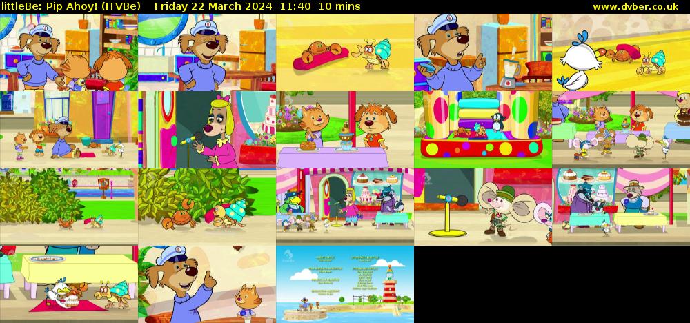 littleBe: Pip Ahoy! (ITVBe) Friday 22 March 2024 11:40 - 11:50