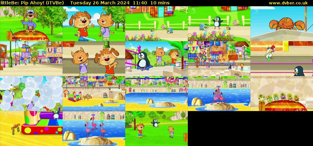 littleBe: Pip Ahoy! (ITVBe) Tuesday 26 March 2024 11:40 - 11:50