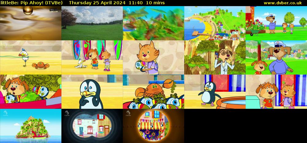 littleBe: Pip Ahoy! (ITVBe) Thursday 25 April 2024 11:40 - 11:50