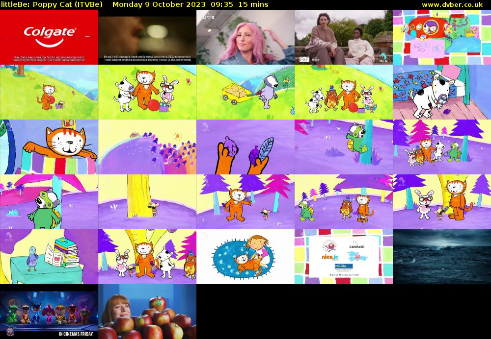 littleBe: Poppy Cat (ITVBe) Monday 9 October 2023 09:35 - 09:50