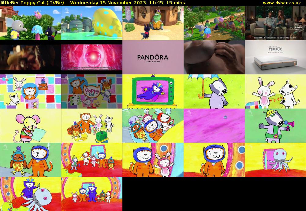 littleBe: Poppy Cat (ITVBe) Wednesday 15 November 2023 11:45 - 12:00