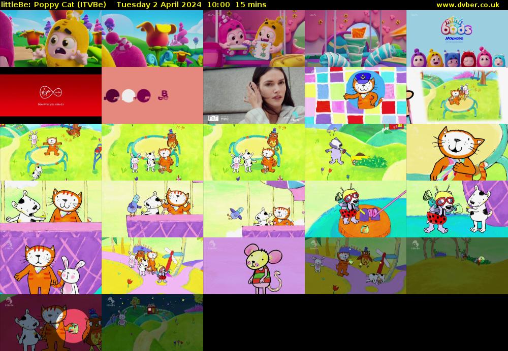 littleBe: Poppy Cat (ITVBe) Tuesday 2 April 2024 10:00 - 10:15