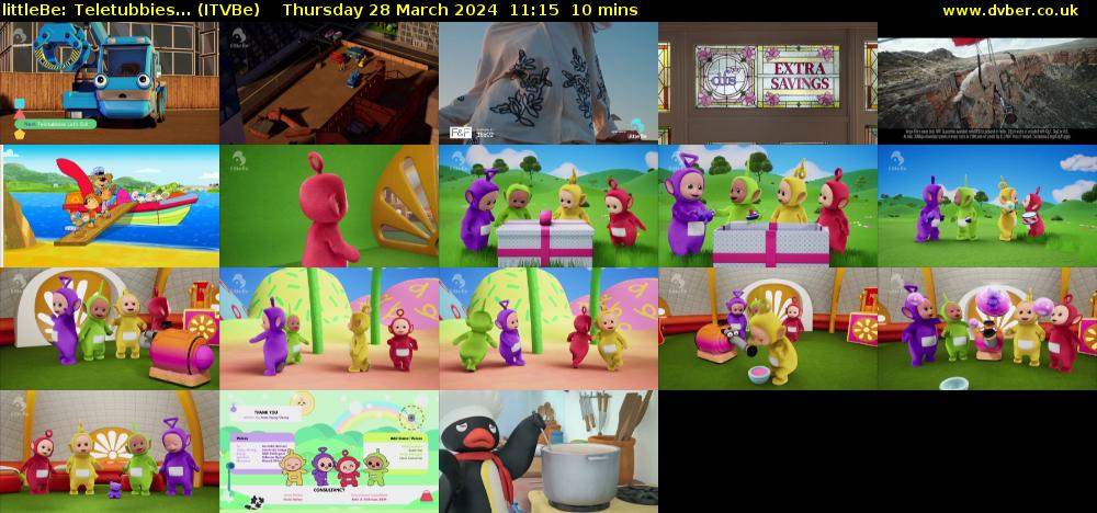 littleBe: Teletubbies... (ITVBe) Thursday 28 March 2024 11:15 - 11:25