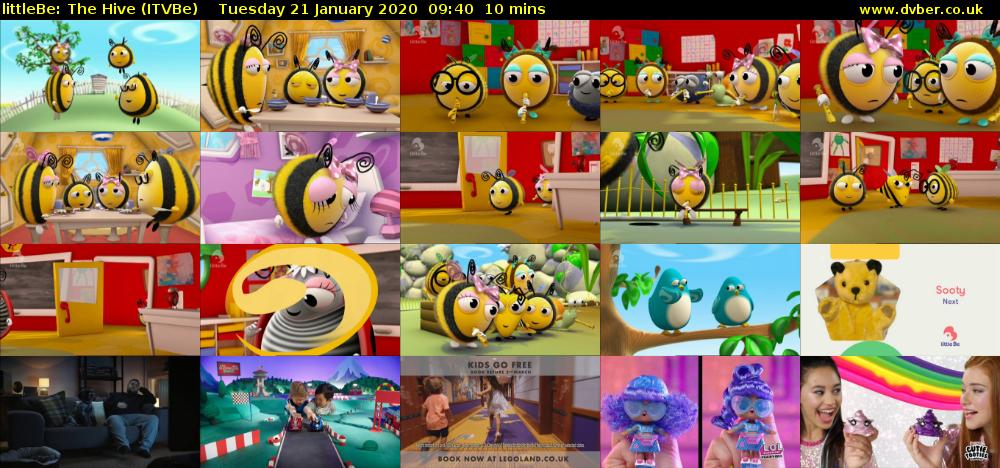 littleBe: The Hive (ITVBe) Tuesday 21 January 2020 09:40 - 09:50
