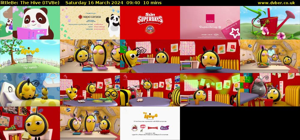 littleBe: The Hive (ITVBe) Saturday 16 March 2024 09:40 - 09:50