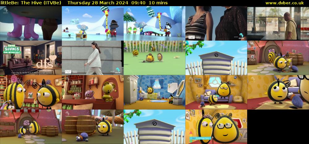 littleBe: The Hive (ITVBe) Thursday 28 March 2024 09:40 - 09:50