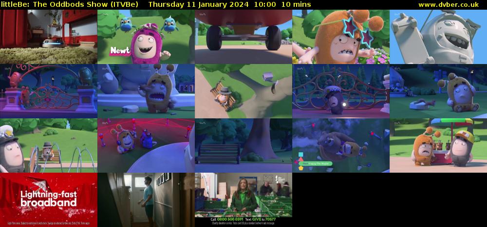 littleBe: The Oddbods Show (ITVBe) Thursday 11 January 2024 10:00 - 10:10