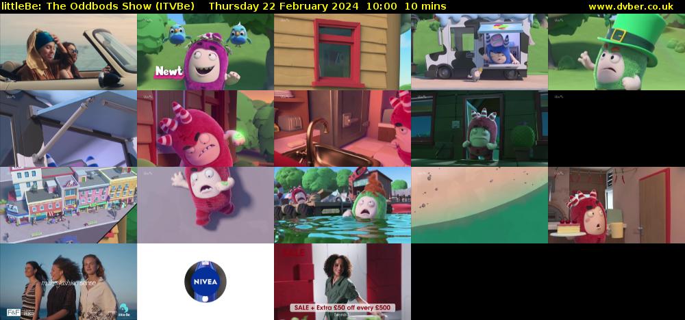 littleBe: The Oddbods Show (ITVBe) Thursday 22 February 2024 10:00 - 10:10