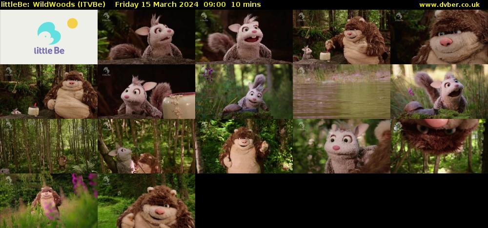 littleBe: WildWoods (ITVBe) Friday 15 March 2024 09:00 - 09:10