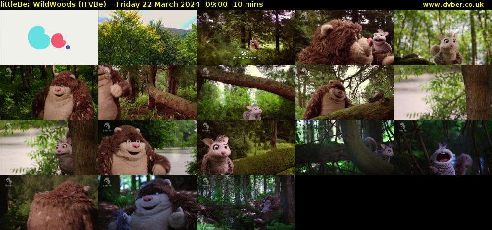 littleBe: WildWoods (ITVBe) Friday 22 March 2024 09:00 - 09:10