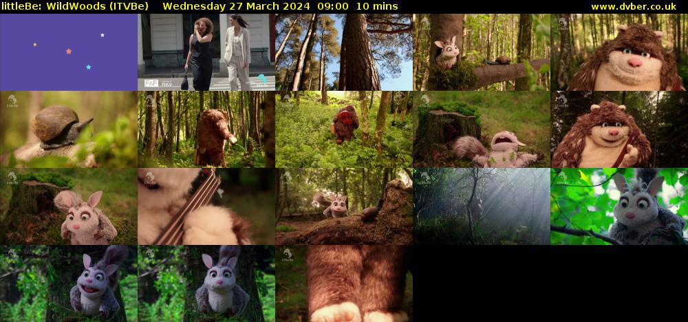 littleBe: WildWoods (ITVBe) Wednesday 27 March 2024 09:00 - 09:10