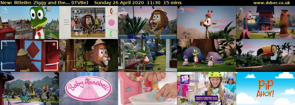 littleBe: Ziggy and the... (ITVBe) Sunday 26 April 2020 11:30 - 11:45