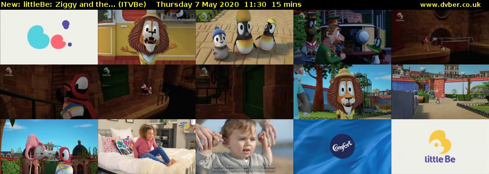 littleBe: Ziggy and the... (ITVBe) Thursday 7 May 2020 11:30 - 11:45