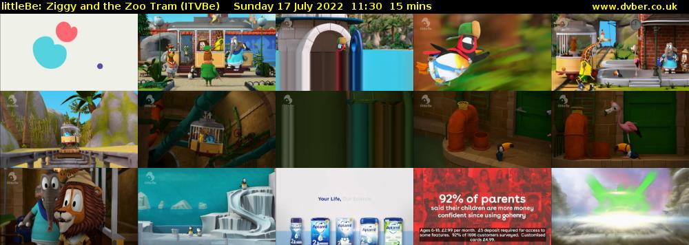 littleBe: Ziggy and the Zoo Tram (ITVBe) Sunday 17 July 2022 11:30 - 11:45